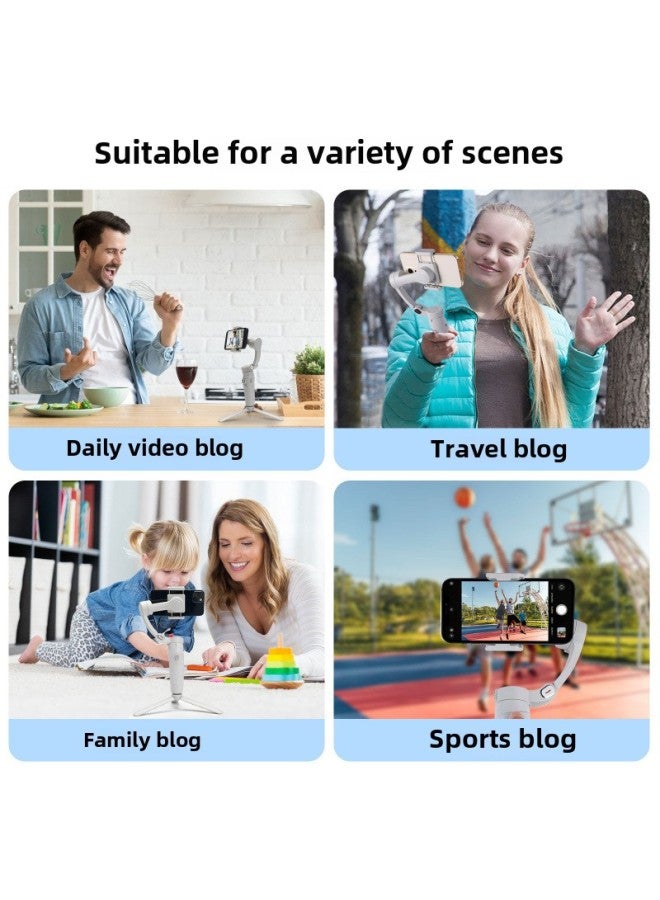 Mobile Phone Stabilizer Handheld Gimbal Intelligent Three-axis Intelligent Anti-shake Shooting Live Follow-up Shooting Bluetooth With Light Bracket-Color:M1 Three-axis (vertical Screen Live Broadcast Model Includes Tripod + Cloth Bag) (single Magnetic Lamp + Extension Rod + Large Tripod)  - Image 5