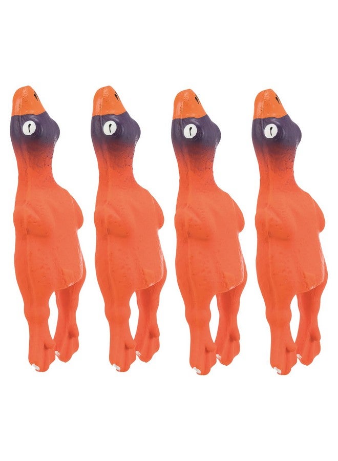 تريكسي لعبة الدجاج للكلاب، مصنوعة من مادة اللاتكس المتينة وغير السامة، تشجع وتحافظ على نظافة الأسنان - 14 سم (عبوة من 4 قطع) - Image 1