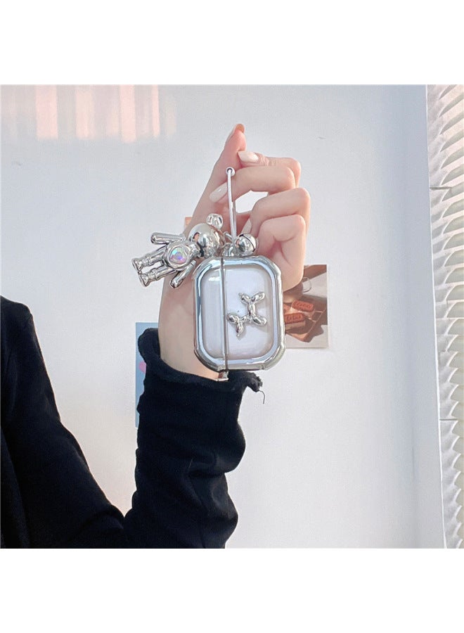 Suitable For Balloon Earphone Set TPU For Apple Earphone Protective Case Earphone Protective Case Electroplated AirPodsPro Pendant A-Color:【electroplated Edge Balloon Dog Pendant】-Applicable Models:Airpods 1/2 Generation - Image 4