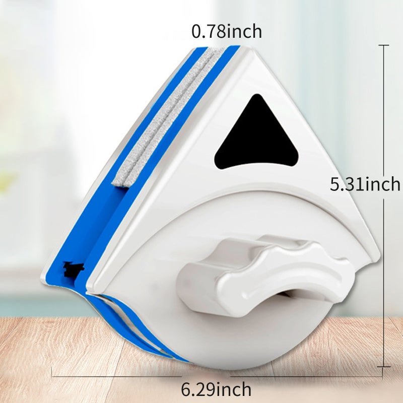 Magnetic Glass Wiper 3-8mm Glass Thickness Powerful Magnetic Lock - Anti-falling 2.5m Rope Double-sided Glass Cleaner for Home Windows Shower Sliding Doors - Image 2