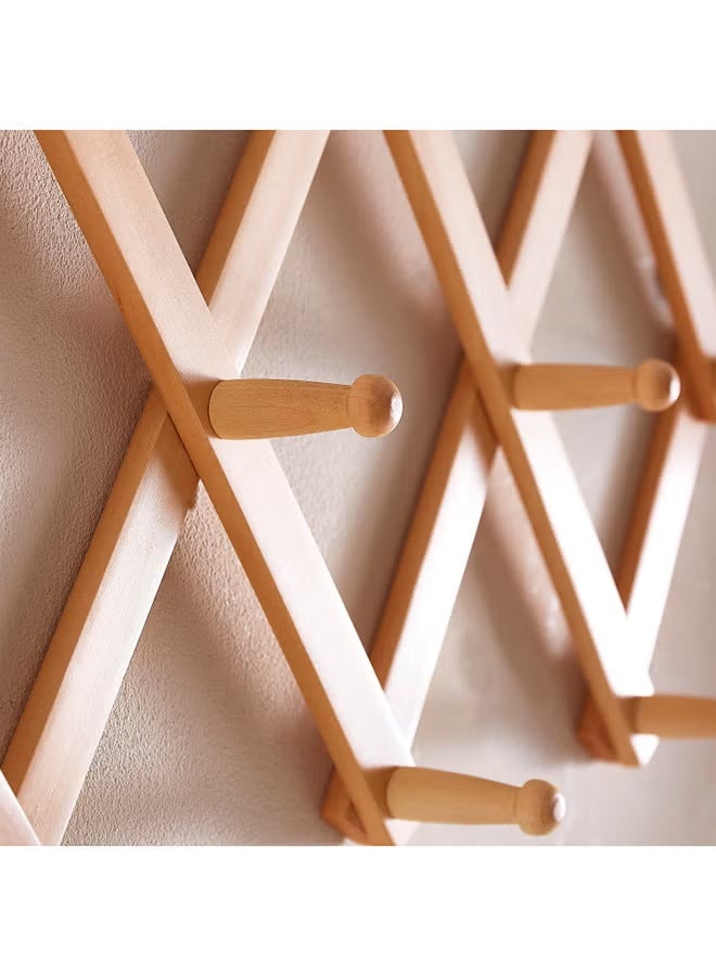 Forest Stretchable Wooden Wall Hanger Beige 7.5x33cm - Image 2