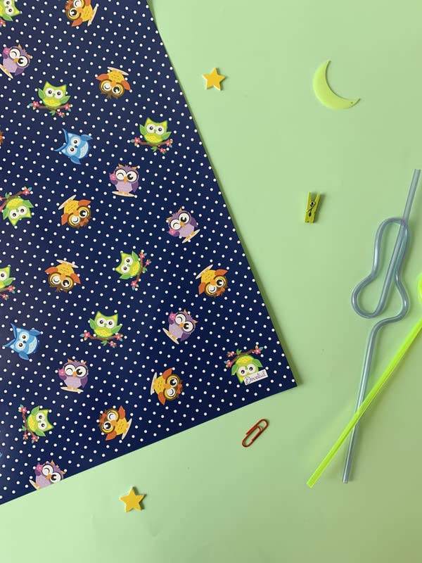 Dovetail Hootiful Kids Gift Wrapping Paper Pack of 6 Sheet - Image 3