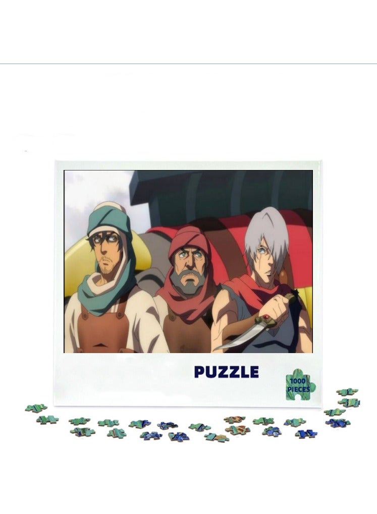 آنا 1000 قطعة من بانوراما "The Journey" لشخصيات ملونة من الأنمي، لغز مكتبي - Image 2