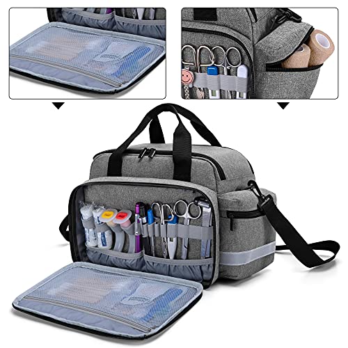 Trunab Home Health Nurse Bag Medical Bag Organizer with Handle and Shoulder Strap for Home Visit, Travel, Nursing Student - Image 3