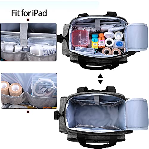 Trunab Home Health Nurse Bag Medical Bag Organizer with Handle and Shoulder Strap for Home Visit, Travel, Nursing Student - Image 2