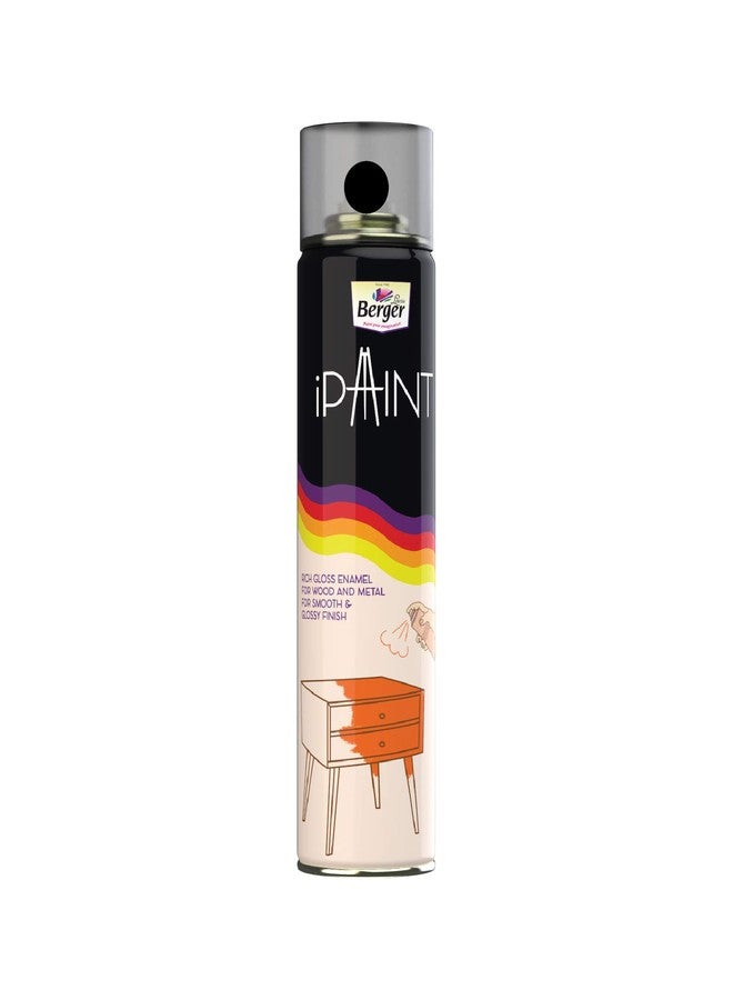 Berger F0031A0800000400 Enamel Paint , Black Gloss Finish 400ml - Image 1