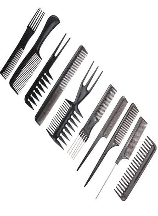 Bittern Hair Comb Set Hairdresser 10 Pcs Hair Comb Professional Styling Combs Set for Hair Stylers Barbers Salon Family for Men and Women, Set of 1 - Image 3