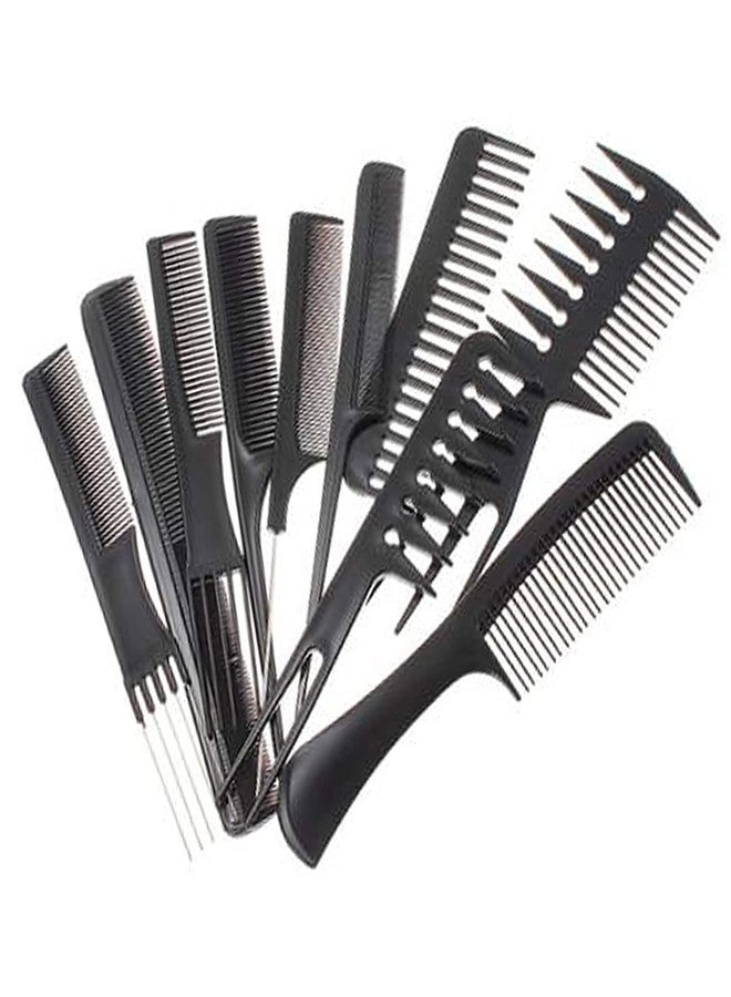 Bittern Hair Comb Set Hairdresser 10 Pcs Hair Comb Professional Styling Combs Set for Hair Stylers Barbers Salon Family for Men and Women, Set of 1 - Image 5
