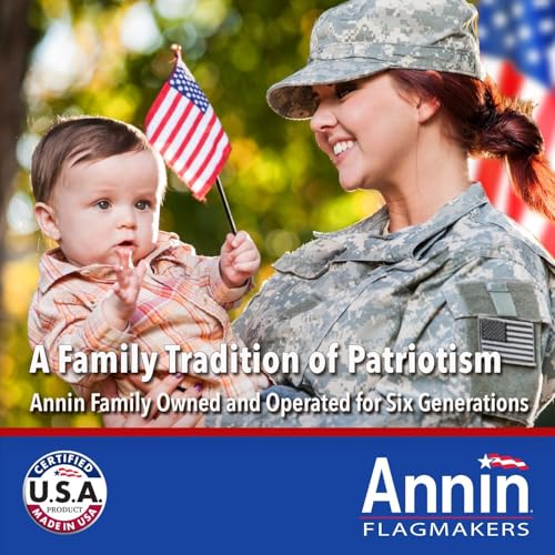 Annin Flagmakers (2730) Tough-Tex American Flag, Made in USA, 5 x 8 Feet, Polyester - Image 4