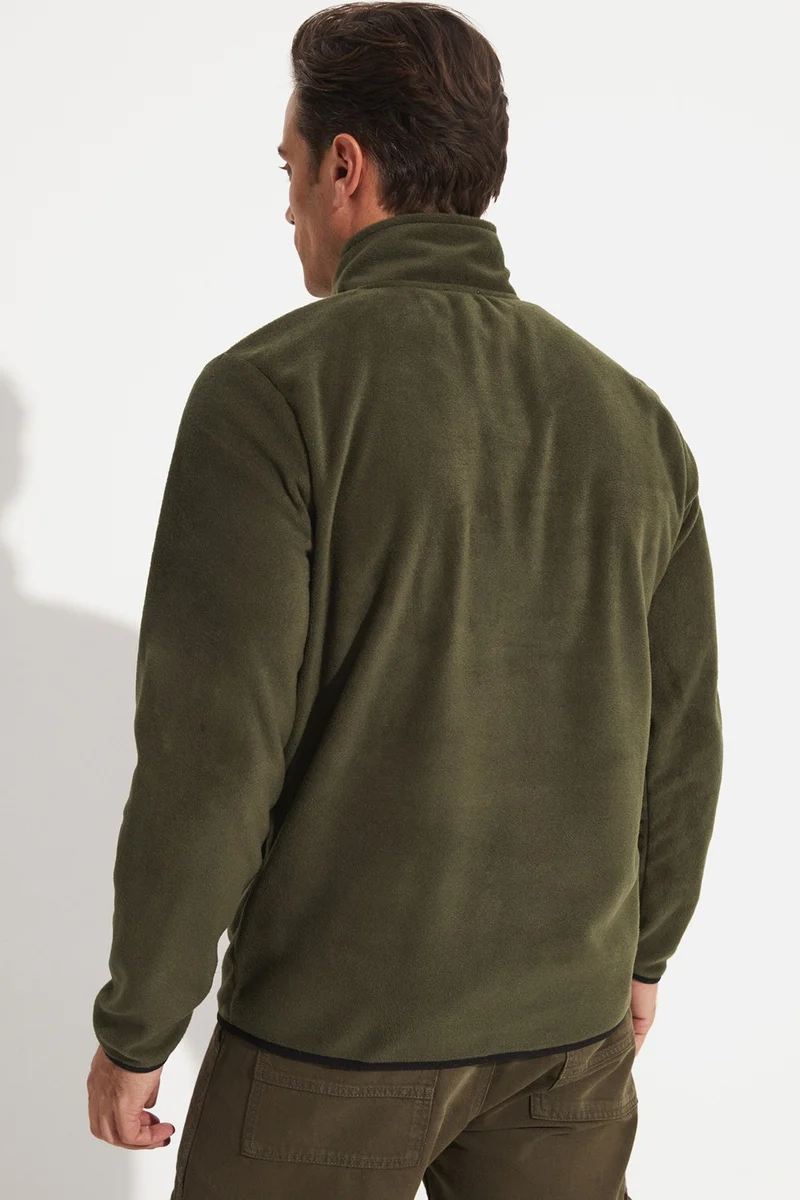 جويستار Men's Regular Fit Half Zipper Fleece Sweatshirt