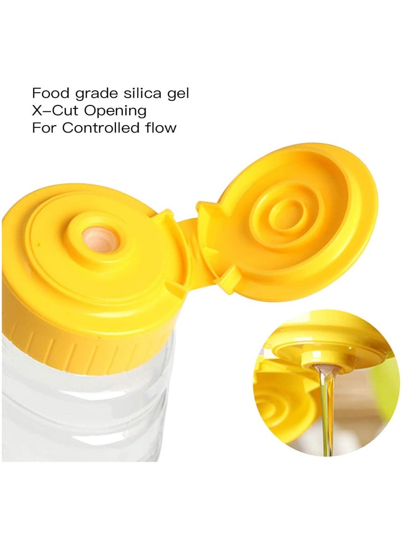 Luxoraq Honey Jar Honey Bottles – 6 Pack 15oz Plastic Honey Jars | Empty Squeeze Honey Bottle Containers with Leak-Proof Flip-Top Caps | Food-Grade Squeeze Bottles for Storing and Dispensing Honey & Syrup  Premium Food-Safe Honey Bottles – Perf  - Image 2