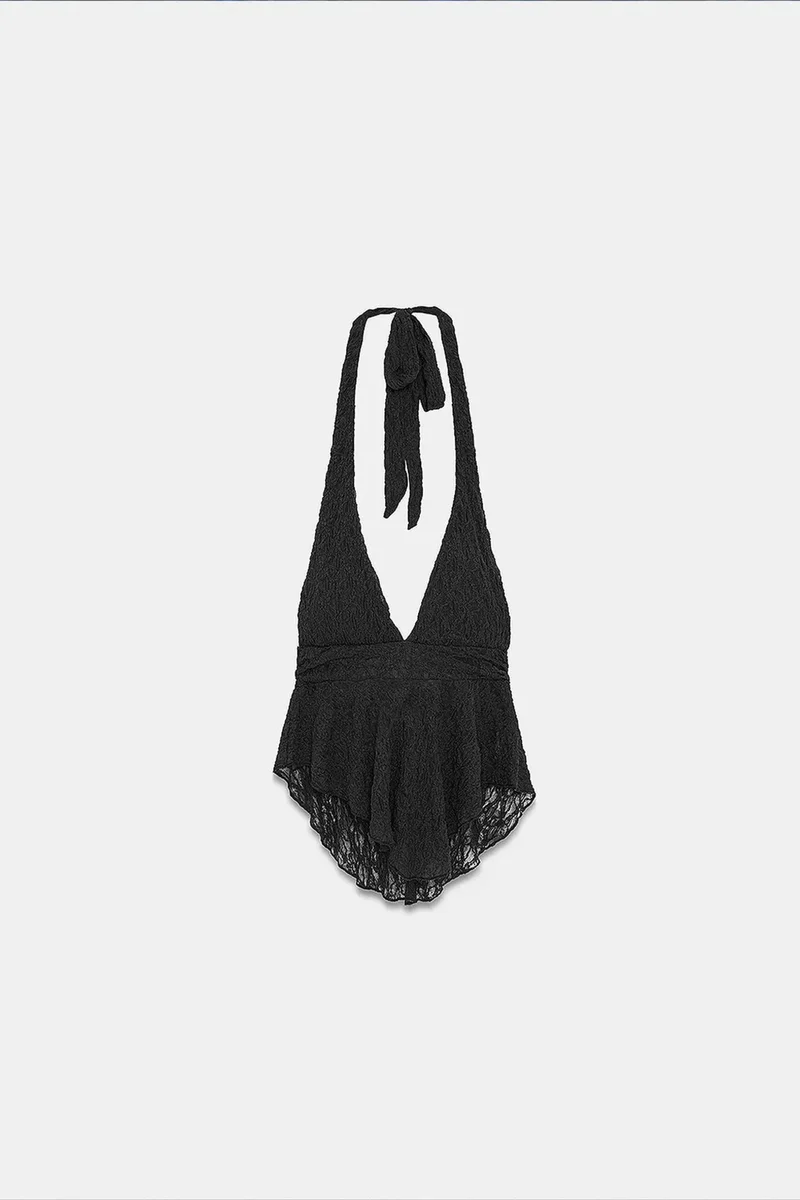 Dilvin Black DILVIN Women’s Polyamide Elastane Blouse for Women | Best Price UAE