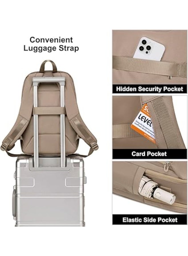 Chantria Laptop Backpack for Women,15.6 Inch Work Business Backpacks with USB Port, Water-resistant Stylish Casual Daypack for Weekender Business Hiking Travel - Image 4