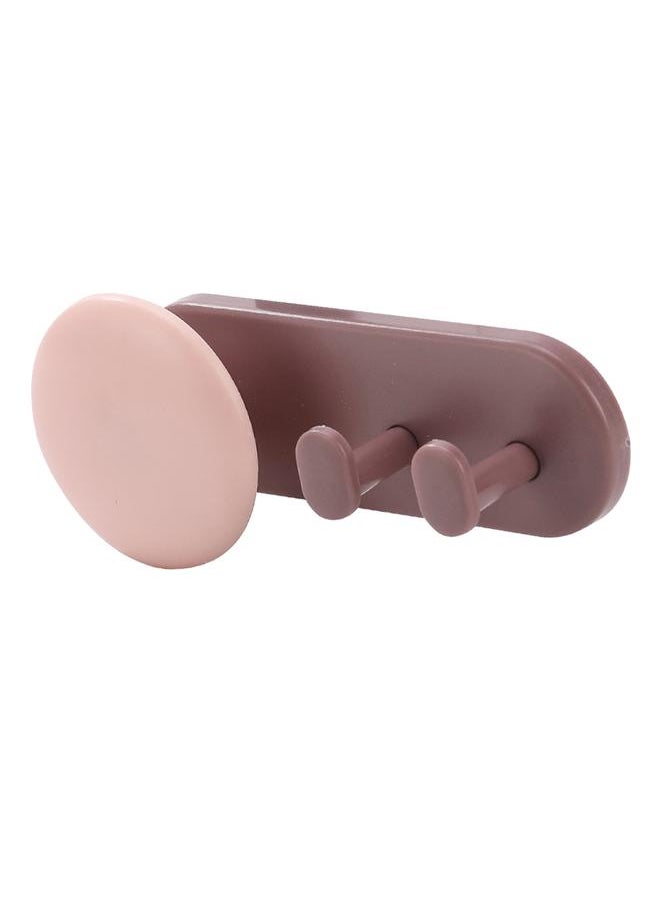 Thoraya Cable Organizer Hook Keep Tidy Self Adhesive Cable Holder Wall Sticker for Household Appliances Pink and Brown  - Image 3