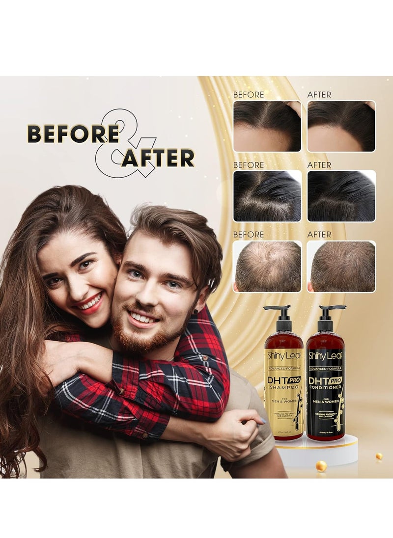 Shiny Leaf DHT Pro Shampoo Advanced Formula with Procapil and Capixyl, DHT Blockers and Natural Extracts, Anti-Thinning Shampoo for Men and Women, Revitalizes Scalp, Stimulates Follicles for Thicker Fuller Hair  - Image 5