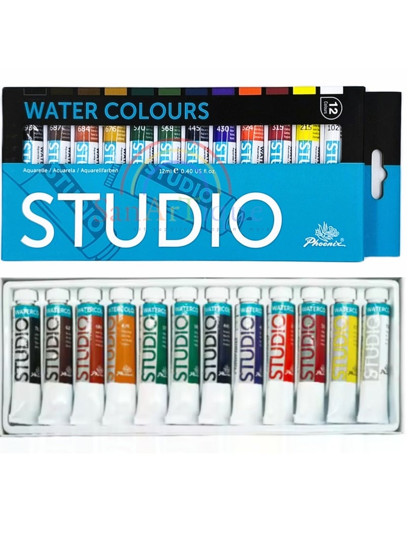 Phoenix water colors 12x12ml - Image 1
