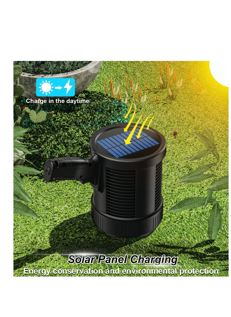 SYOSI Rechargeable Spotlight, 100000 Lumens Led Spot Lights Handheld Large Flashlight Super Bright Outdoor Solar Spotlights Searchlight with Cob Light, 6 Modes, IPX5 Waterproof (Black)  - Image 5