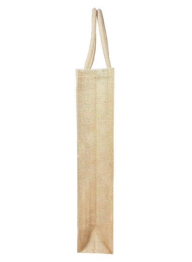 Inaara Jute Tote Bags with Handles Handicraft Jute Bag Natural Tifin Bag Blank Large Burlap Reusable, Grocery Bags, Water Resistant for Bridesmaid Gift Travel Shopping (15 X 18 X 5 INCH) - Image 4
