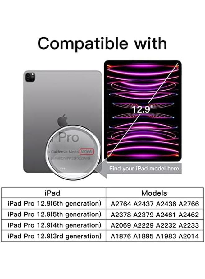 جي تيك واقي شاشة الخصوصية لجهاز ايباد برو 12.9 بوصة الجيل السادس والخامس والرابع والثالث 2022 2021 2020 2018 غشاء زجاجي مقوى مضاد للتجسس عبوة واحدة - Image 3