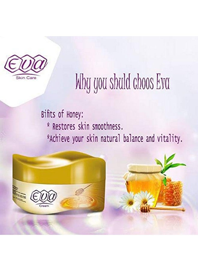 Eva Cosmetics Lot of 4 x Eva Skin Care Cream Face Moisturizer Hands Feet Elbow Body Softening with Glycerin, Honey, Yogurt and Cucumber & Milk Keeping Your Skin Healthy Smoothy 50 g - Image 4
