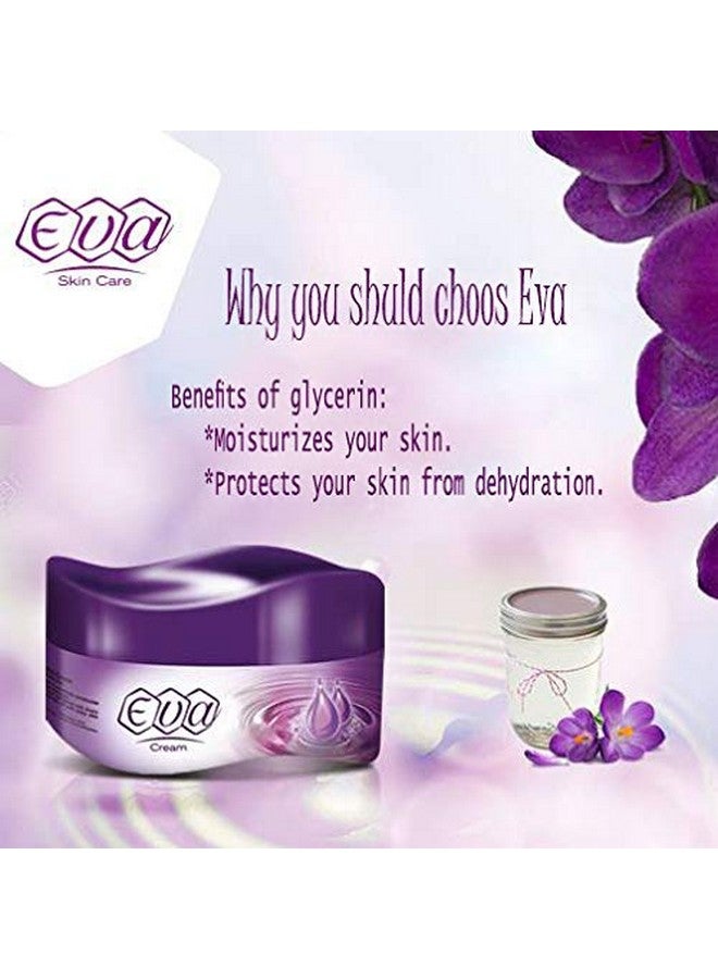 Eva Cosmetics Lot of 4 x Eva Skin Care Cream Face Moisturizer Hands Feet Elbow Body Softening with Glycerin, Honey, Yogurt and Cucumber & Milk Keeping Your Skin Healthy Smoothy 50 g - Image 3