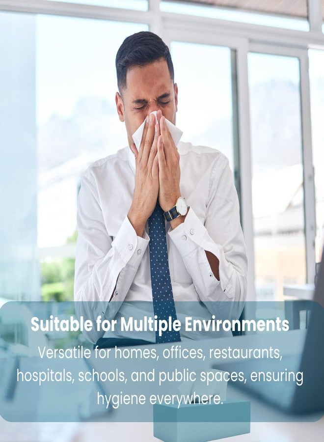 كامي مناديل ورقية من طبقة واحدة من كامي - 80 منديلًا في العبوة، 25 × 30 سم، مناشف ورقية صلبة للموزعات - ناعمة منقوشة، عالية الامتصاص، عبوة كبيرة للاستخدام المنزلي أو المكتبي أو التجاري (عبوة من 10 قطع) - Image 4