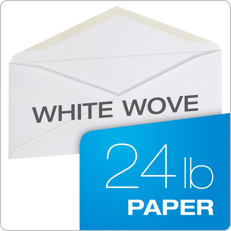 Columbian #10 Envelopes, Gummed Seal, Executive Business, 4-1/8 x 9-1/2 Inches, White, 500 Per Box (CO125) - Image 3