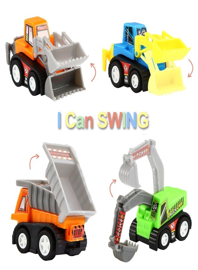 Yeonhatoys Yeonha Toys Pull Back Vehicles, 12 Pack Mini Assorted Construction Vehicles and Race Car Toy for Kids and Toddlers - Image 3