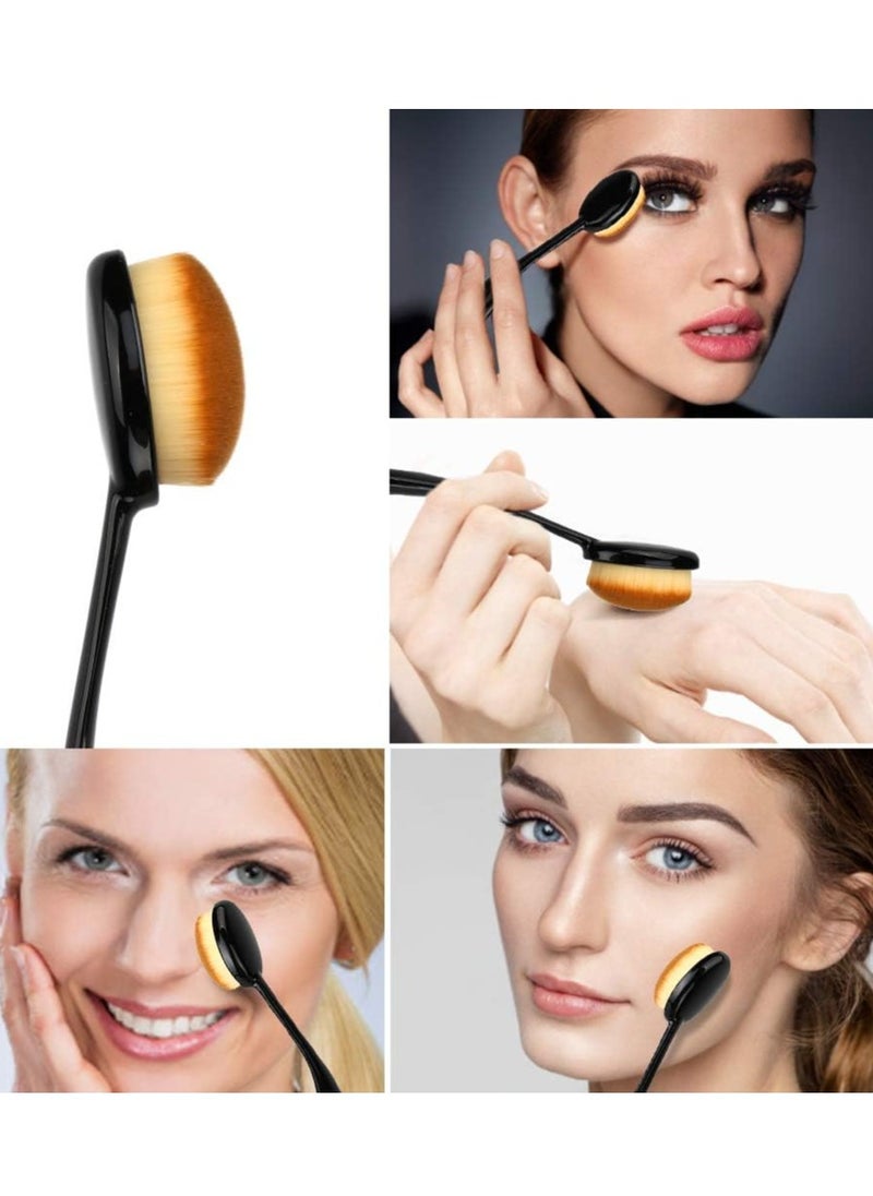 Ferrarucci Ferrarucci Professional Foundation Blending Brush for Distributing Foundation, Eye Shadow, Blush, Powder and Concealer  - Image 4