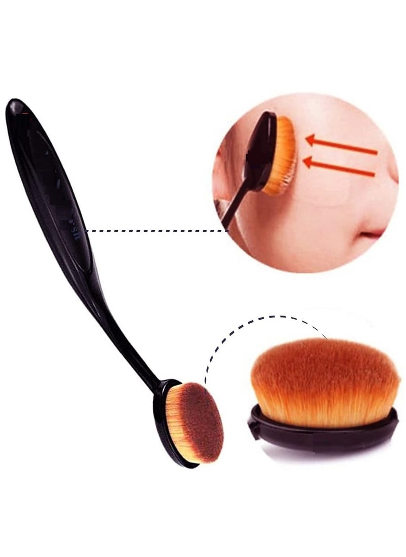 Ferrarucci Ferrarucci Professional Foundation Blending Brush for Distributing Foundation, Eye Shadow, Blush, Powder and Concealer  - Image 3