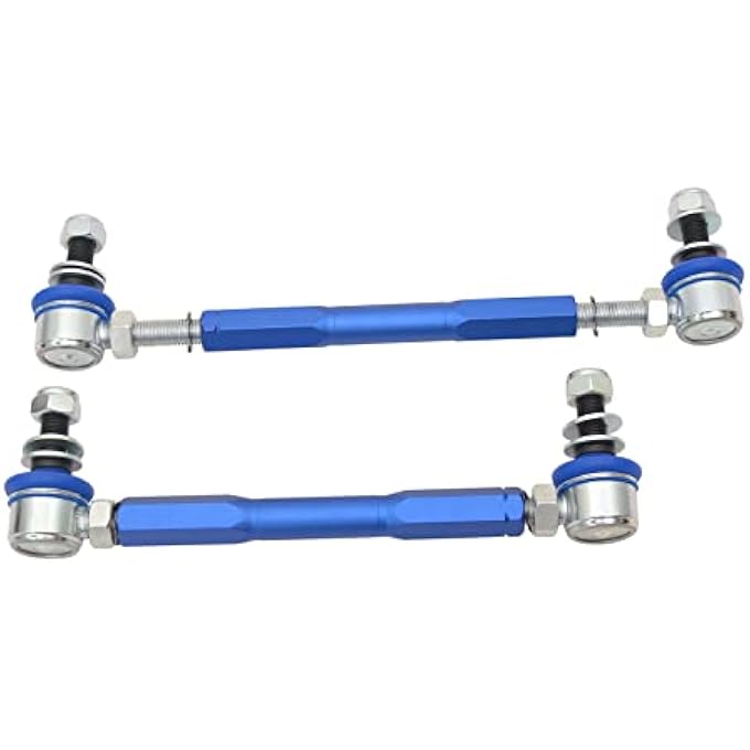 JS SUPER WORK Front Stabilizer Bar Link Kit Adjustable Sway Bar Link Fit For Ford Ranger T6 T7  AustraliaMustang S550 20142023With 12Mm Ball Joint Adjustable Link - Image 2