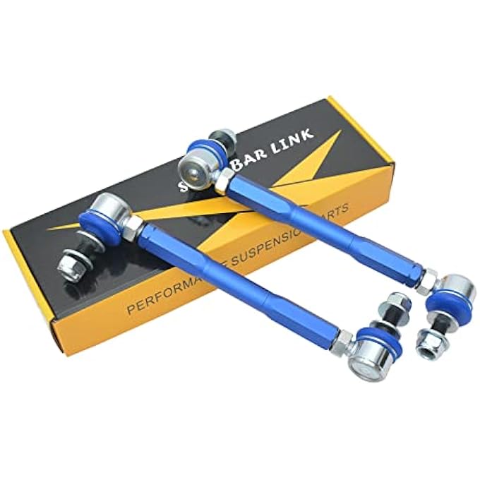 JS SUPER WORK Front Stabilizer Bar Link Kit Adjustable Sway Bar Link Fit For Ford Ranger T6 T7  AustraliaMustang S550 20142023With 12Mm Ball Joint Adjustable Link - Image 4
