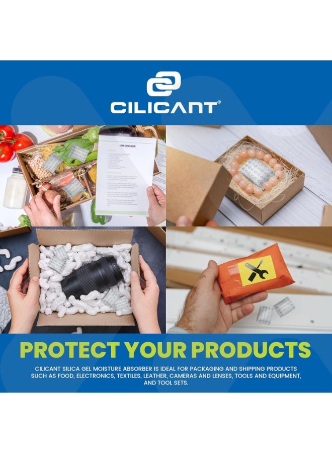 CILICAnT أكياس سيليكا جل برتقالية 5 جرام (200 قطعة) من سيليكا جل، مزيلات الرطوبة، أكياس سيليكا جل مؤشرة لامتصاص الرطوبة (5 جرام × 200 قطعة = 1 كجم) - Image 5