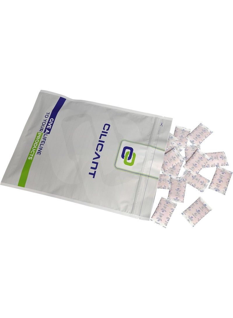 CILICAnT أكياس سيليكا جل برتقالية 5 جرام (200 قطعة) من سيليكا جل، مزيلات الرطوبة، أكياس سيليكا جل مؤشرة لامتصاص الرطوبة (5 جرام × 200 قطعة = 1 كجم) - Image 3