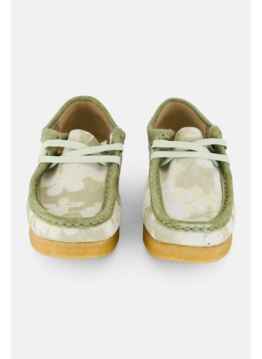 clarks Women Wallabee Standard Fit Lace Up Casual Shoes, Green  - Image 4