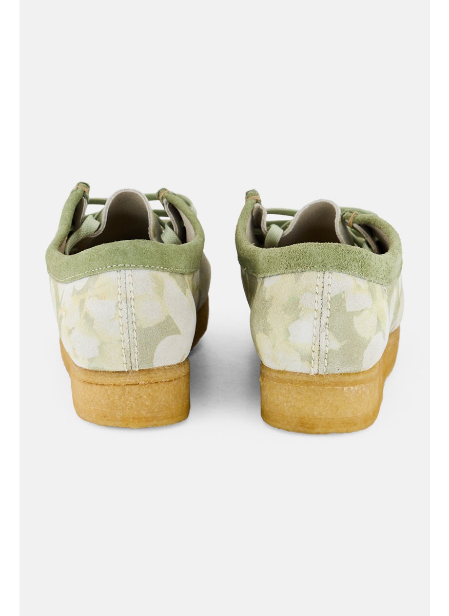 clarks Women Wallabee Standard Fit Lace Up Casual Shoes, Green  - Image 3