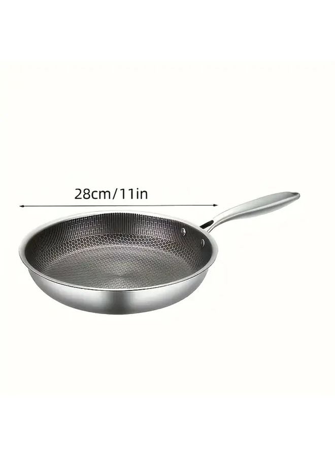 Small Premium Nonstick Frying Pan Even Heat Gas Induction Stove Ergonomic Handle - Image 3
