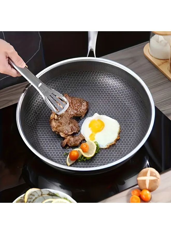 Small Premium Nonstick Frying Pan Even Heat Gas Induction Stove Ergonomic Handle - Image 1