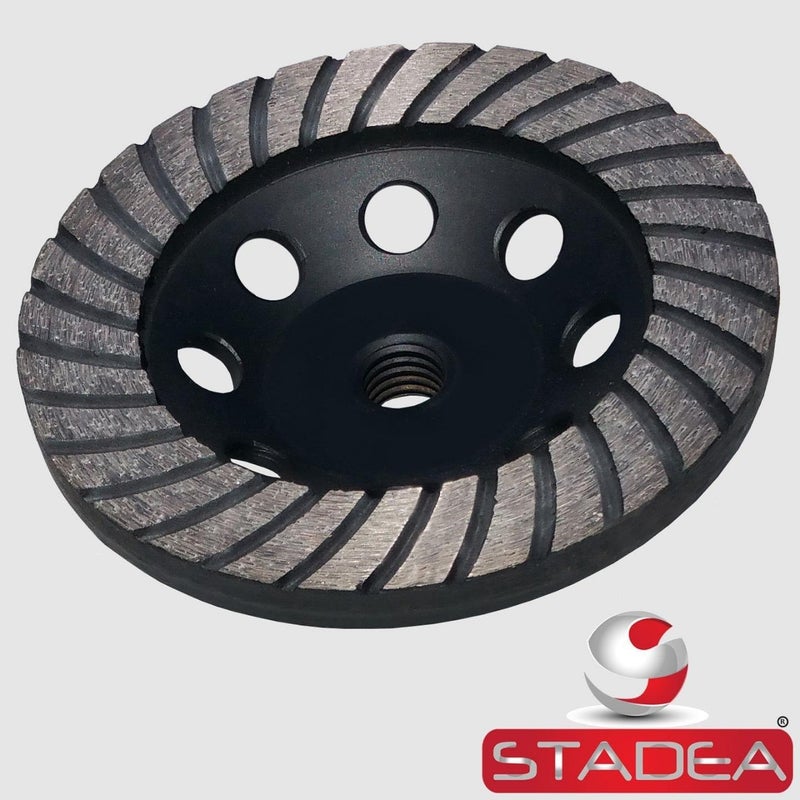 Stadea CWD103N Concrete Grinding Wheel Turbo Diamond Cup Grinding Wheel for Concrete Grinding 5 Inch - Image 2