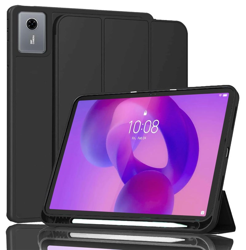 ProElite Cover for Lenovo idea Tab 11 inch 2025 case Cover, Soft Flexible Flip Case Cover for Lenovo idea Tab 11 inch 2025 with Pen Holder [Recoil Series] - Marble Green - Image 1