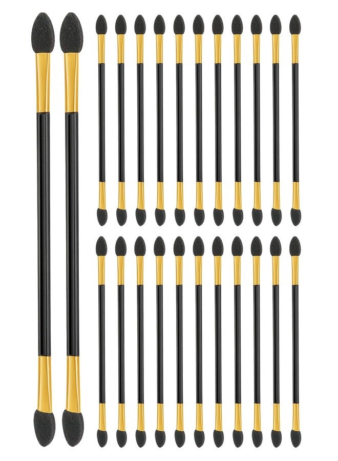 UPIQNG 24pcs Eyeshadow Applicators Dual End Eyeshadow Smudge Brush 2 in 1 Eyeshadow Smudge Brush Soft Dual end for Women Lady - Image 1