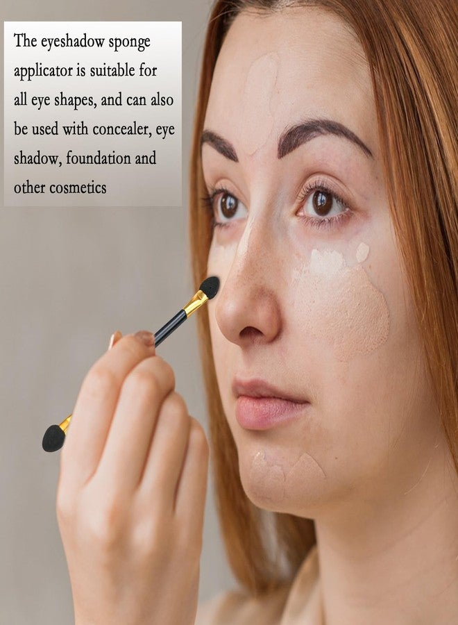 UPIQNG 24pcs Eyeshadow Applicators Dual End Eyeshadow Smudge Brush 2 in 1 Eyeshadow Smudge Brush Soft Dual end for Women Lady - Image 5