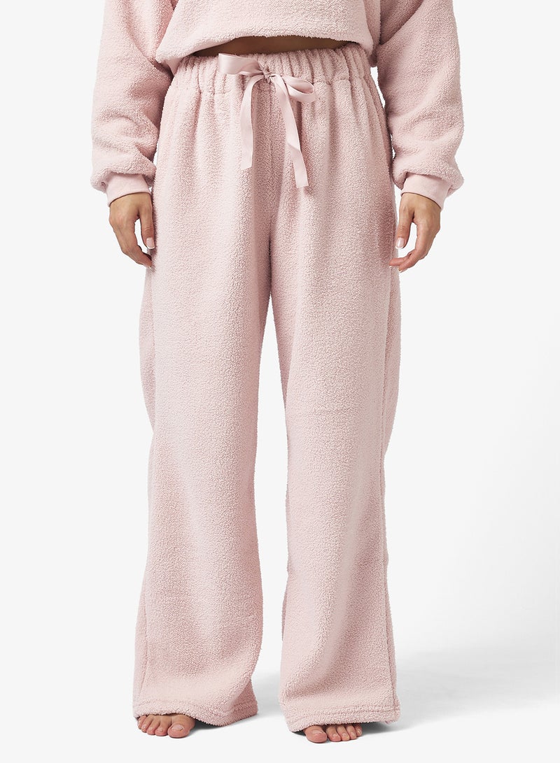 Ginger Basics Cozy Lounge Borg Sweat & Wide Leg Pant Set - Image 4