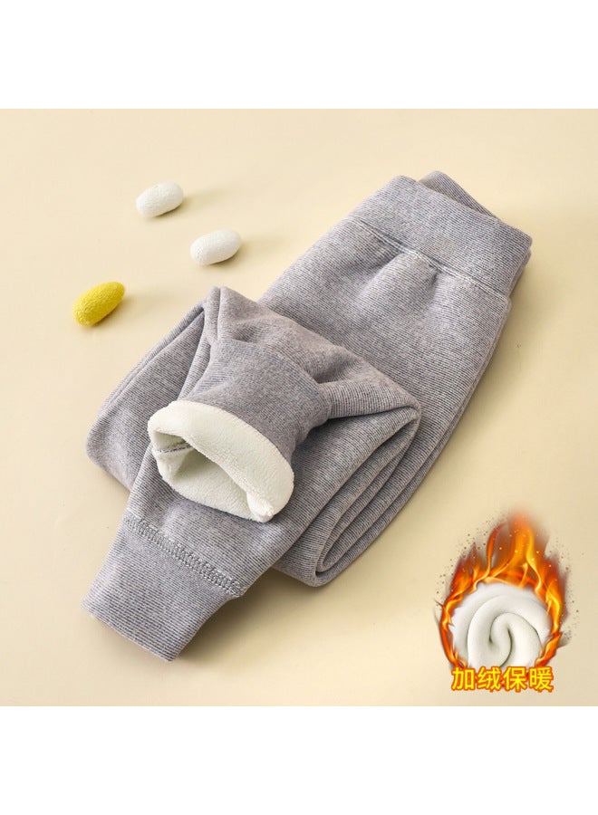 Children's Warm Pants Winter New Baby Fleece-lined Thickened Boy's Inner Pants Girls' Leggings Children's Pants Children's Clothing