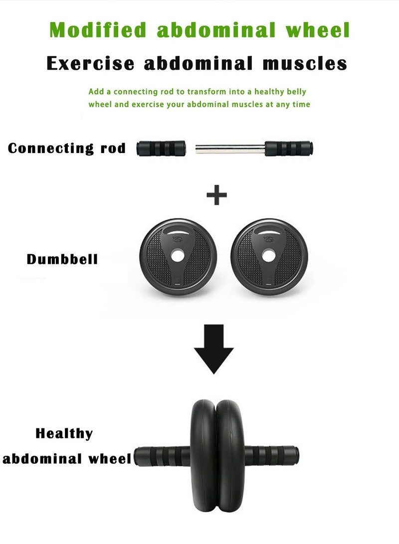 30KG Freely Adjustable Dumbbell Barbell Kettlebell Set Home Office Gym Muscle Exercise Body Shaping Multifunctional 6-in-1 Combination Set for Men and Women