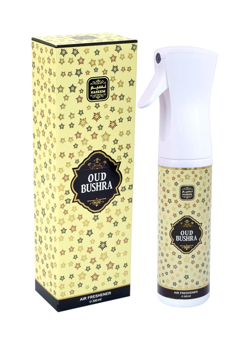 Naseem Oud Bushra Air Freshener Spray for Home & Office - 300ml - Image 1