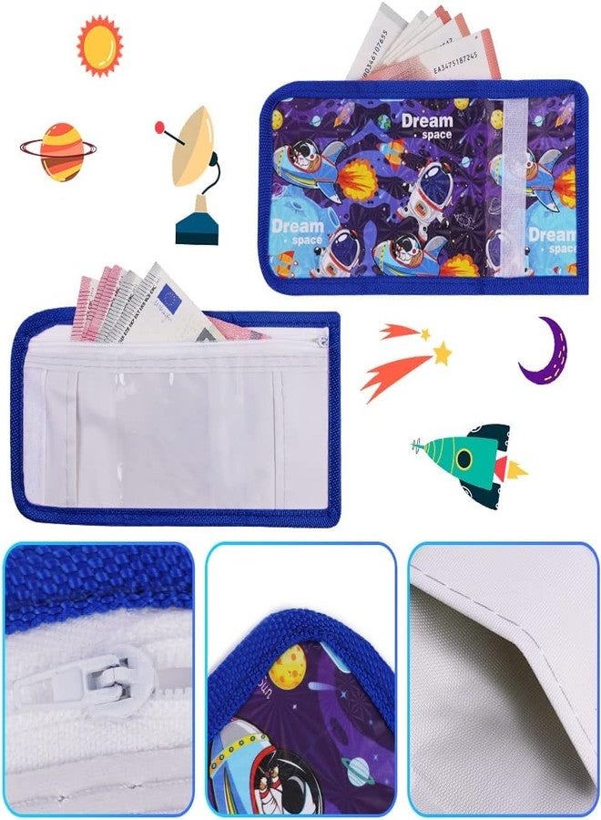SHIVOM Astronaut School Stationery Set for Kids, 6 Pieces with Ruler, Pencil, Sharpener, Eraser, Wallet, Party Gift Pack - Image 4