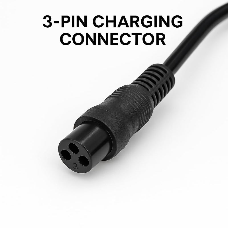 FUKUKAWA® 48V 2A Charger for Electric Scooter & E-Bike | Smart Lithium Battery Charger 220V 50Hz 120W Max | DC 58.8V Output with 3-Pin Connector & UK Plug | Fast & Safe Charging Adapter - Image 5