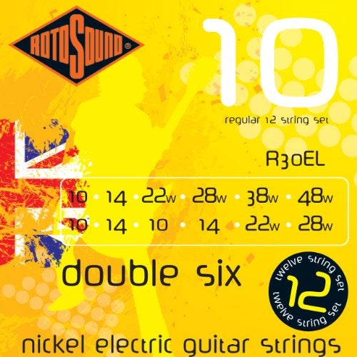 Rotosound R30EL Nickel 12 String Electric Guitar Strings (10 14 10 14 22 28 10 14 22 28 38 48) - Image 3