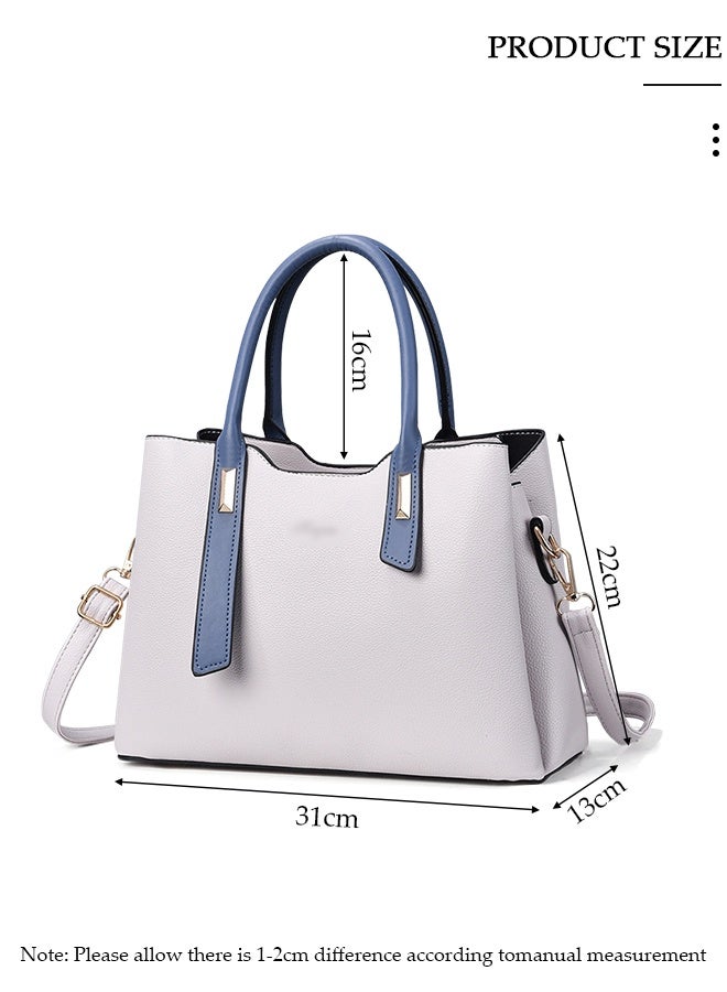 DUNISO حقيبة توت أنيقة للنساء مع سعة كبيرة حقيبة كتف من الجلد الصناعي حقيبة مصممة للنساء حقيبة كروس بودي مع حزام قابل للفصل للنساء - Image 2